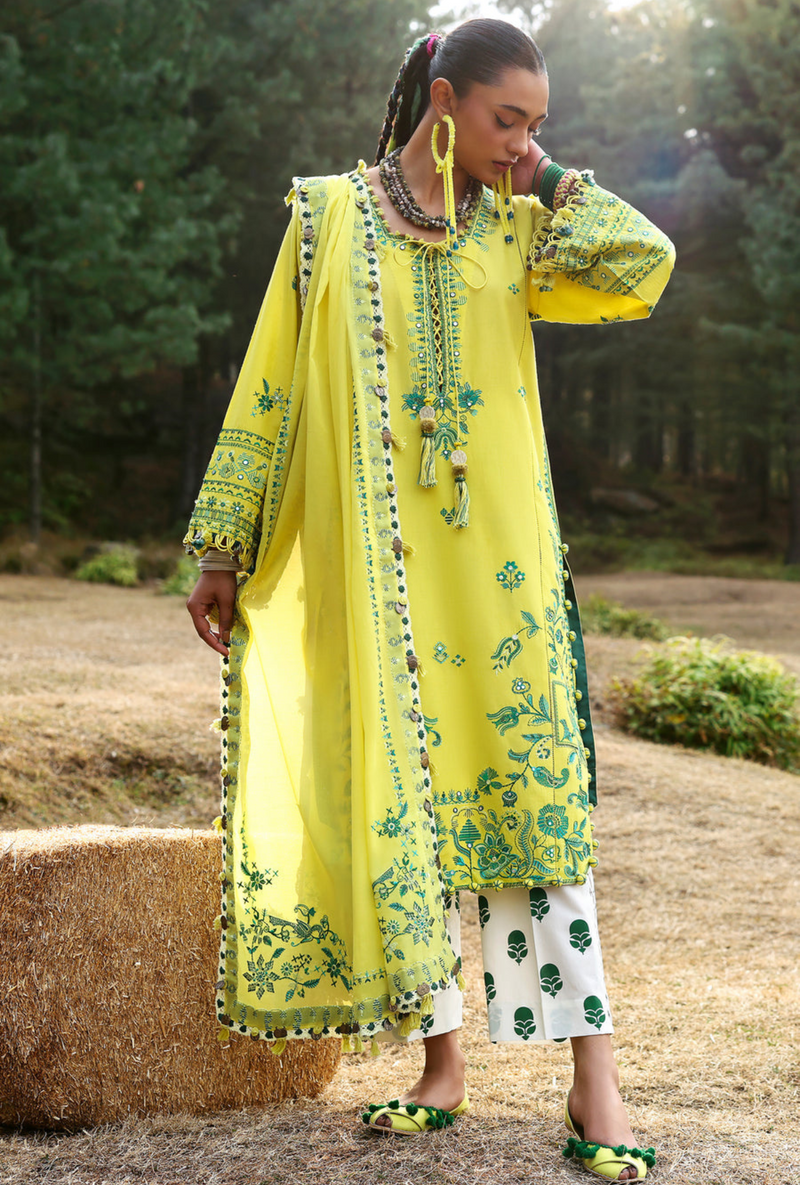 Elaya (ZL25-10 B) - Neelum Unstitched Lawn`25 - Zaha