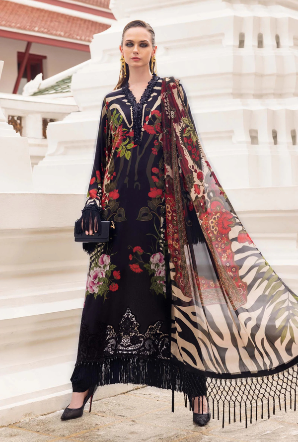 D 2810-B - M.Prints Winter Unstitched - Maria.B