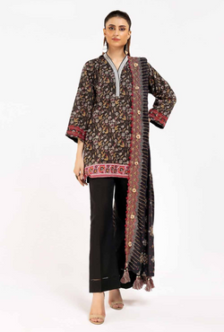 CV-42012 - 3 Pc Unstitched Printed - Gul Ahmed