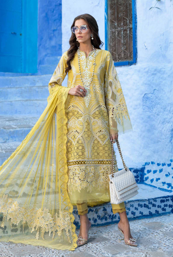 D-2512-A - Voyage a`Luxury Unstitched Lawn `25 - Maria.B