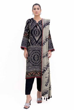 DH-42004 - 3 Pc Unstitched Printed - Gul Ahmed