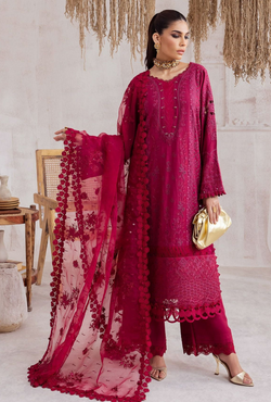 NE-40 - Embroidered Chikankari Khadder - Nureh