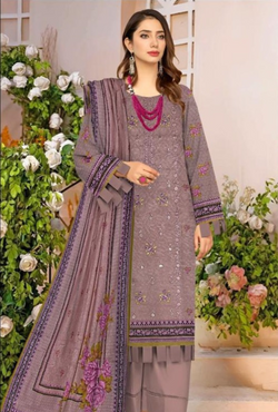 D-90057-B - Khaddar Embroidered - Bin Sudais