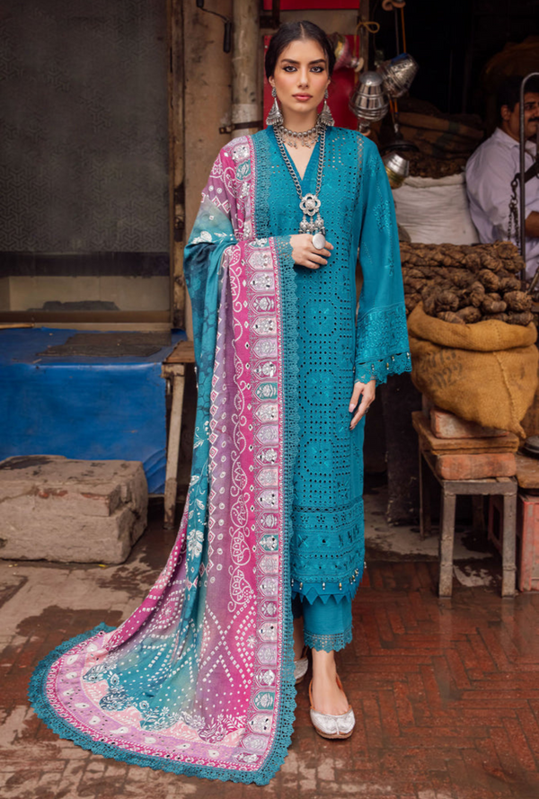 NE-47 - Embroidered Chikankari Khadder - Nureh