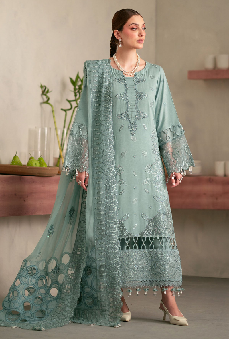 NE-100 - Embroidered Chikankari Khadder - Nureh