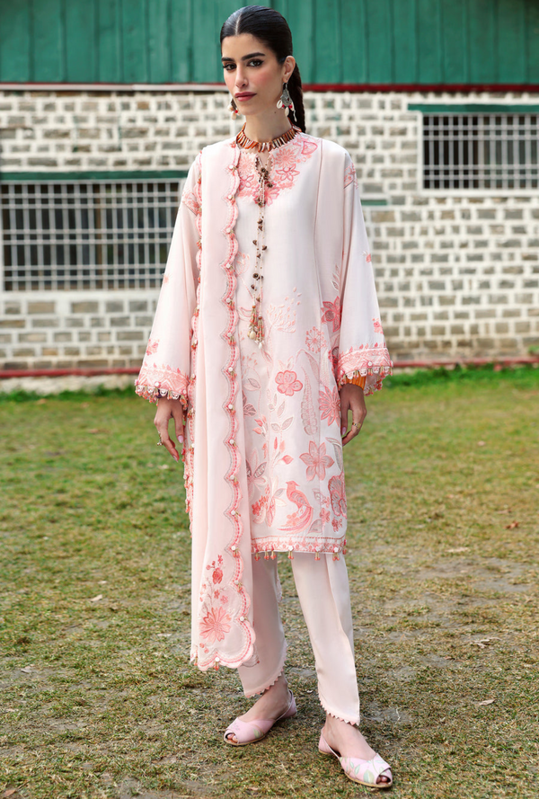 Zania (ZL25-13 B) - Neelum Unstitched Lawn`25 - Zaha