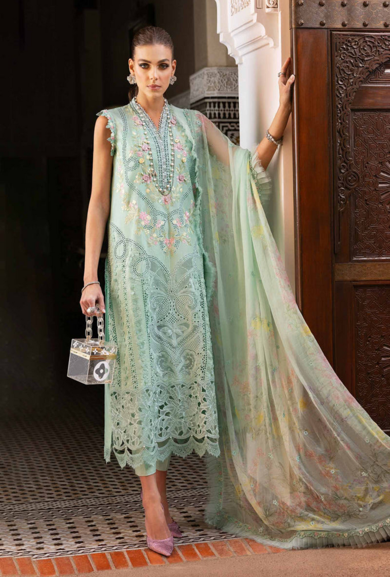 D-2514-A - Voyage a`Luxury Unstitched Lawn `25 - Maria.B