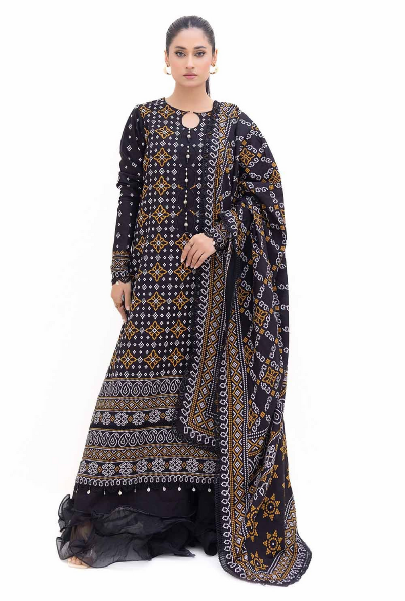 K-42003L - 3 Pc Unstitched Printed - Gul Ahmed