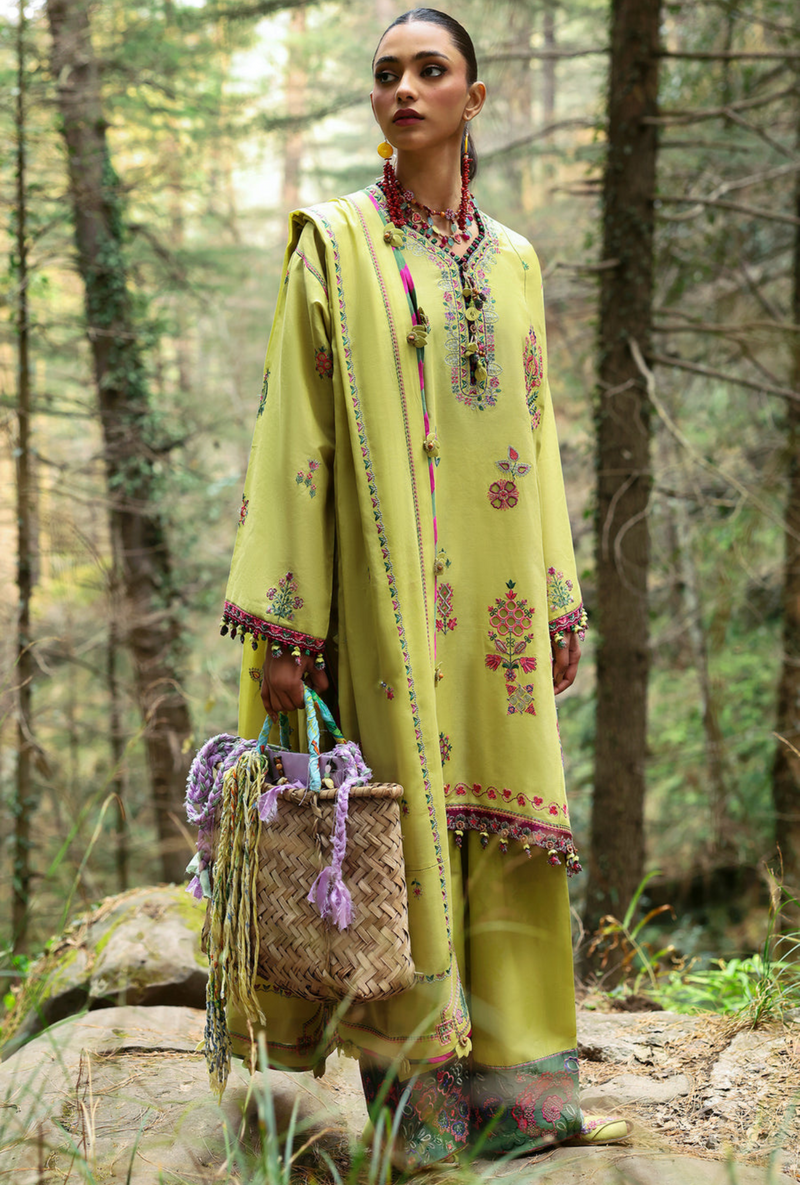 Rhea (ZL25-14 B) - Neelum Unstitched Lawn`25 - Zaha