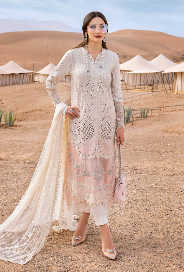 D-2515-A - Voyage a`Luxury Unstitched Lawn `25 - Maria.B
