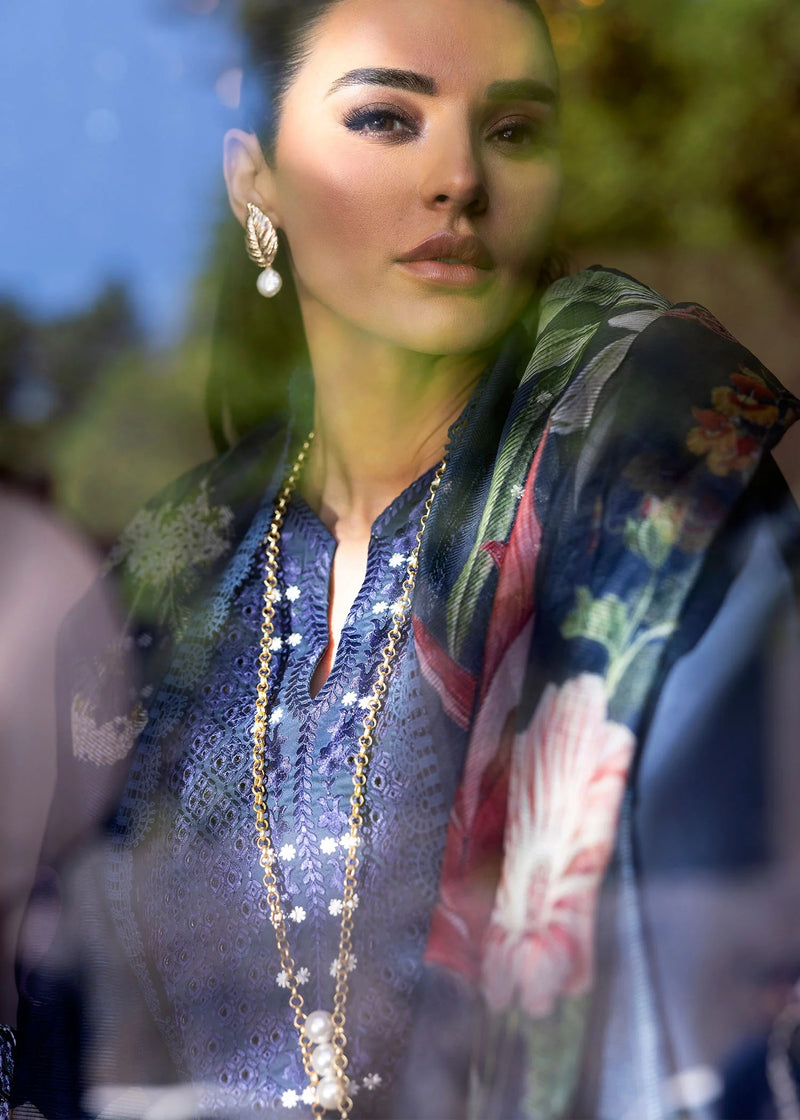 HANGING GARDENS 2-B - Bloom Unstitched Lawn - Saira Shakira