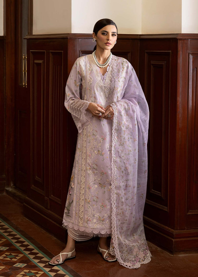 SWEET OPEL 8-A - Bloom Unstitched Lawn - Saira Shakira