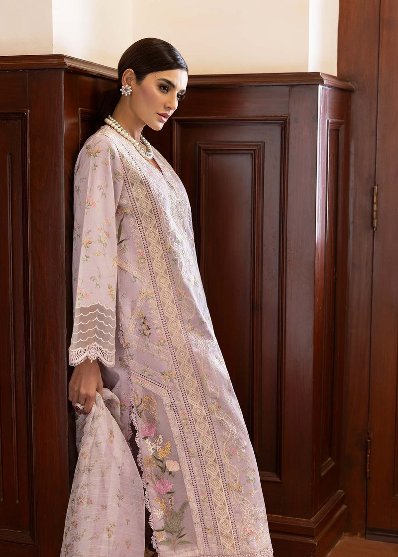 SWEET OPEL 8-A - Bloom Unstitched Lawn - Saira Shakira