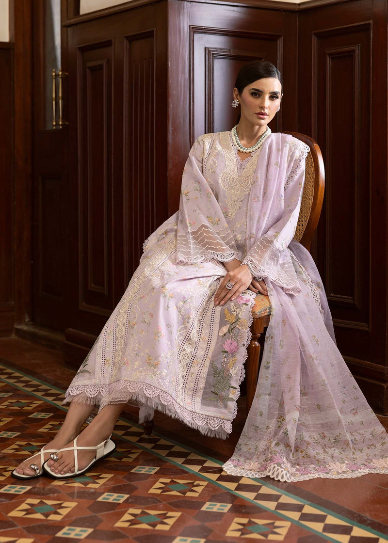 SWEET OPEL 8-A - Bloom Unstitched Lawn - Saira Shakira