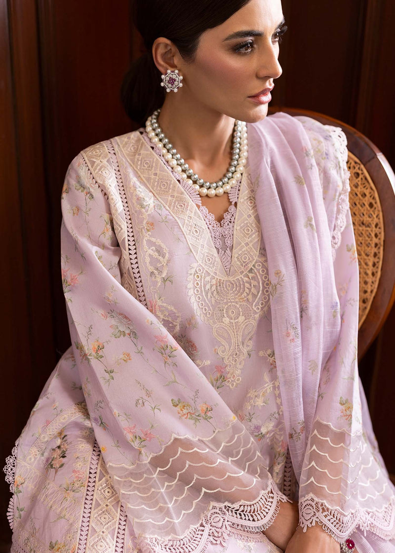 SWEET OPEL 8-A - Bloom Unstitched Lawn - Saira Shakira