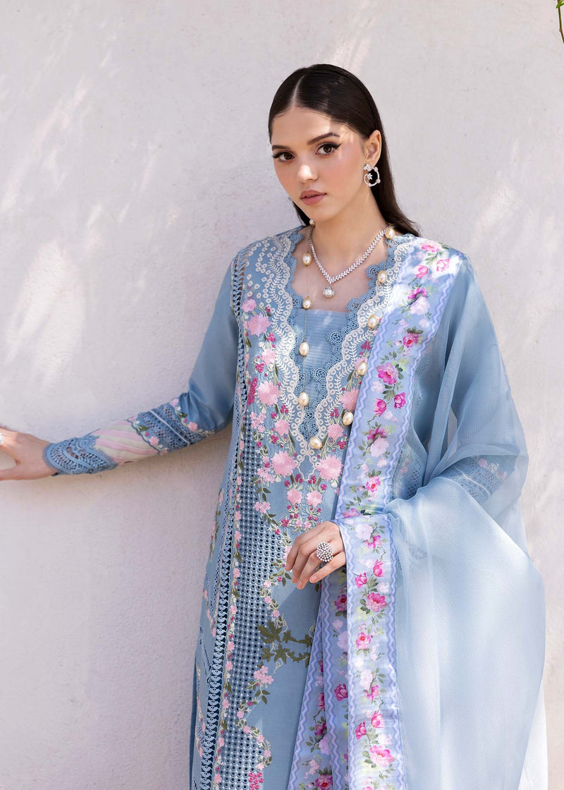 ZERENE 1-B - Bloom Unstitched Lawn - Saira Shakira