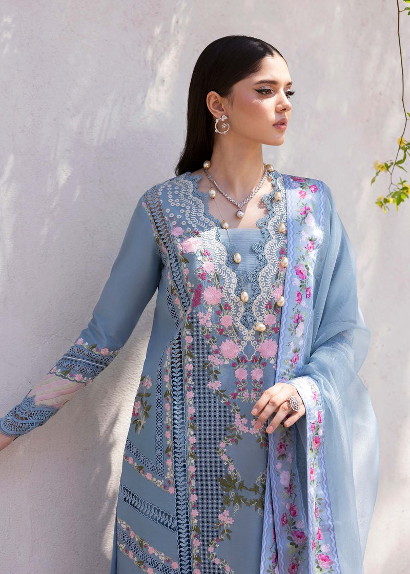 ZERENE 1-B - Bloom Unstitched Lawn - Saira Shakira