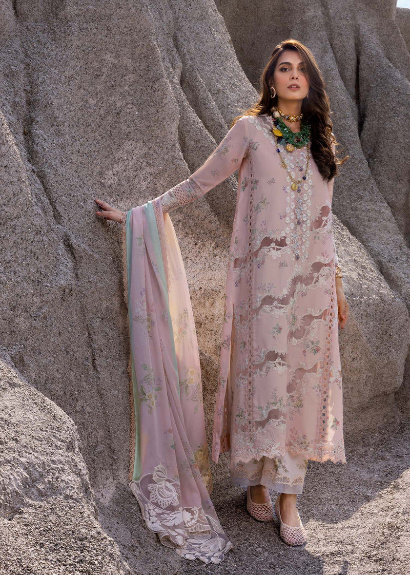 SERENA-B - Unstitched Luxury Lawn`25 - Saira Shakira