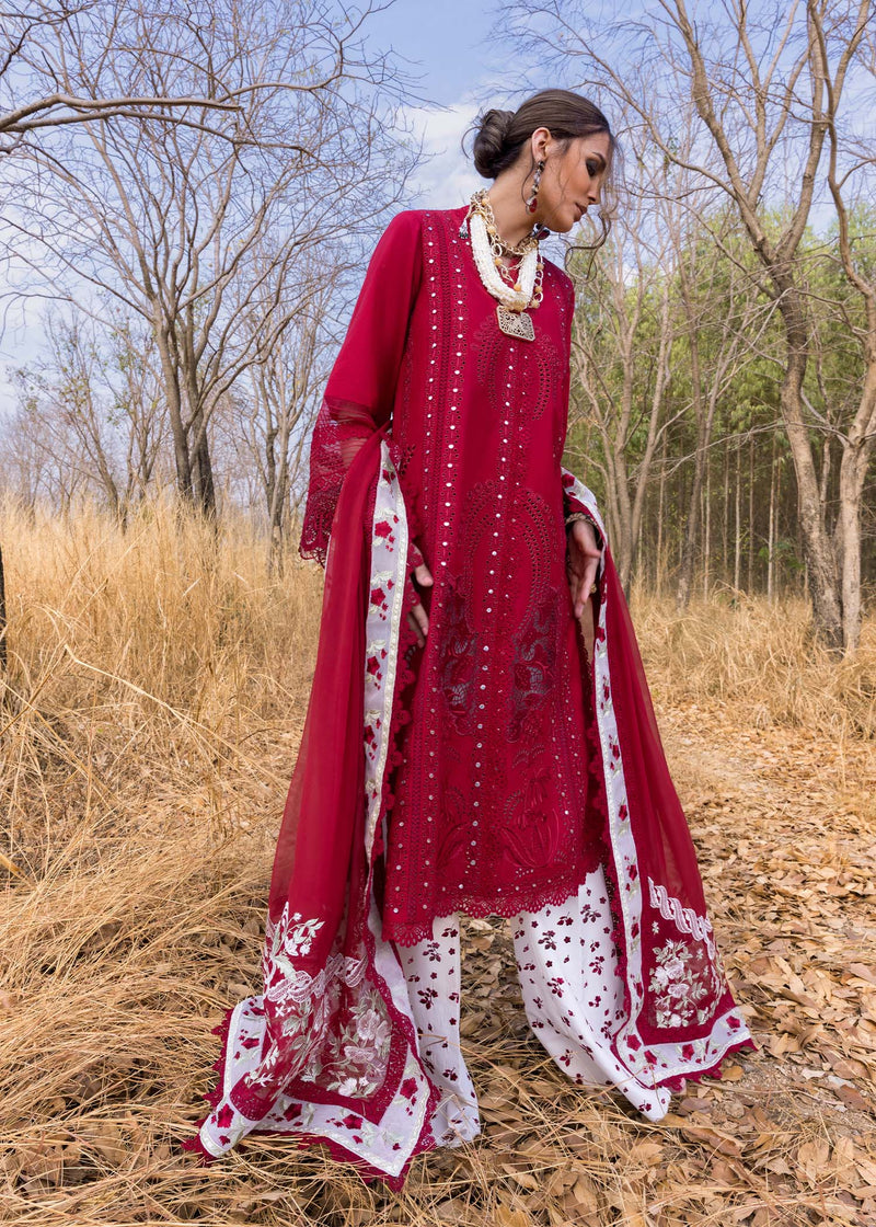 SHAMS-A - Unstitched Luxury Lawn`25 - Saira Shakira