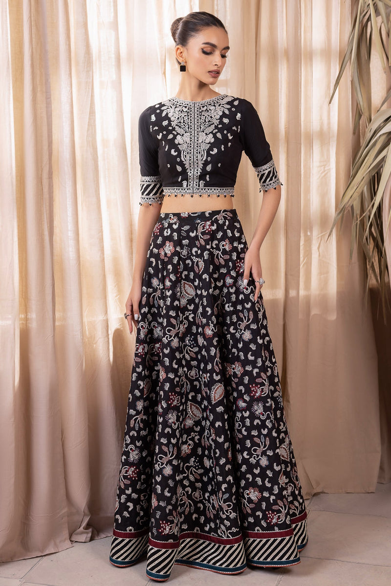 UR-7015 - Embroidered Raw Silk - Jazmin