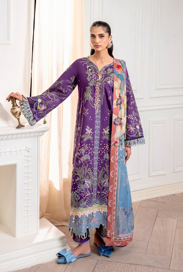 Emaan 1B - Aezel Embroidered Cambric - Roheenaz