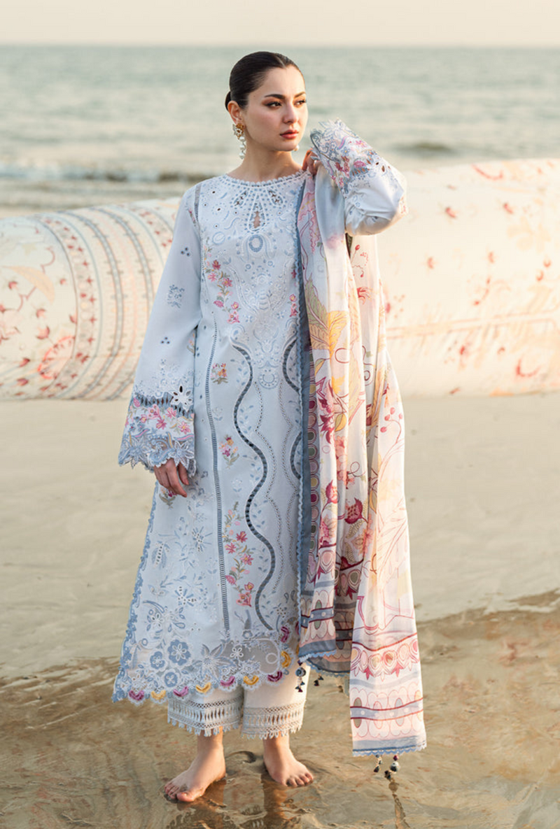 FK-02 Isabella - Sahil Luxury Lawn `25 - Qalamkar