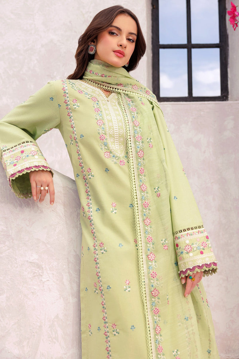 Tropical Orchid - Bahar Embroidered Lawn - Farasha