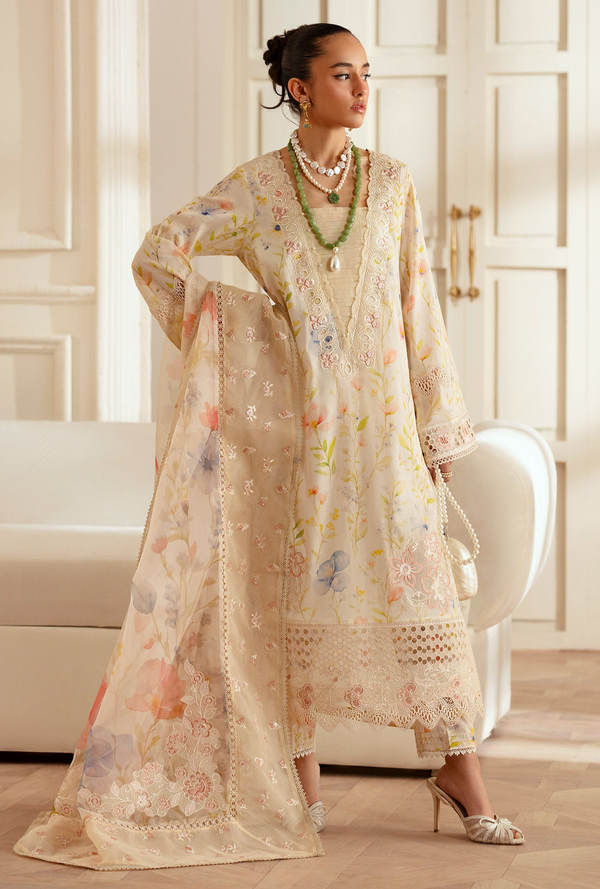 FE02 - Feya Unstitched Lawn `25 - Nureh