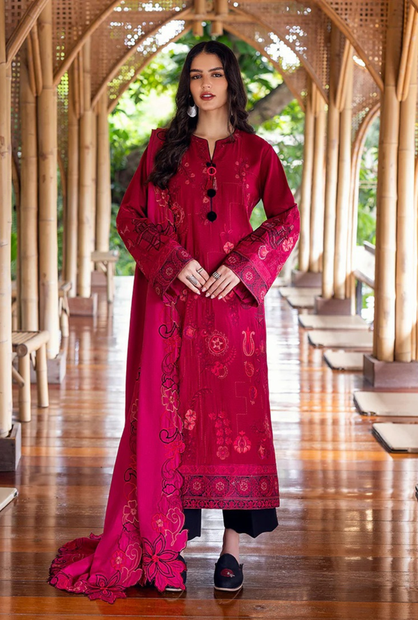 Daling Bloom - Symphony Karandi Unstitched - Mushq Hemline