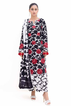 K-42019L - 3 Pc Unstitched Printed - Gul Ahmed