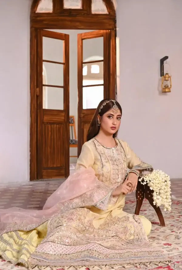 Qalamkar - Sahiba Luxury Formals 23 - SF-02 MANHA - Formal Collection