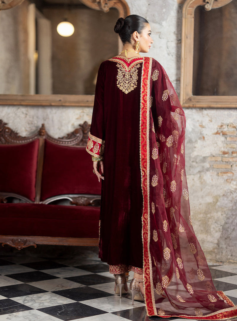 Neesa -  Velvet Unstitched`24 - Zainab Chottani