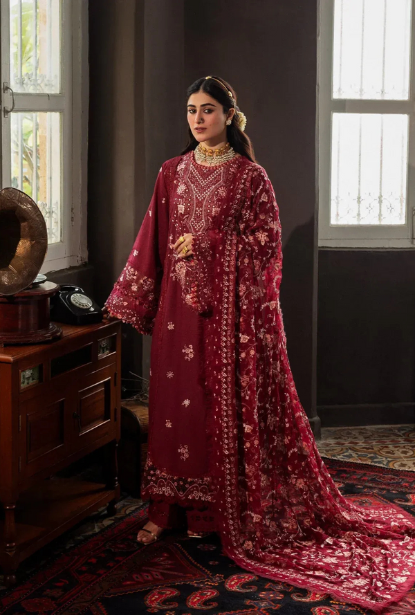 03 - Roselith - Karandi With Embroidered Chiffon - Kahf