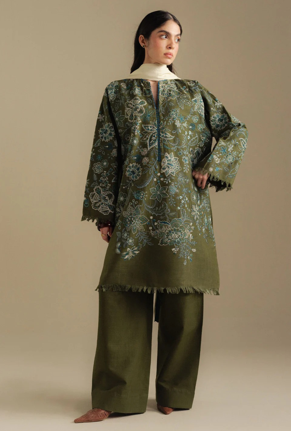 2A-Mist - Coco Winter Unstitched - Zara Shahjahan
