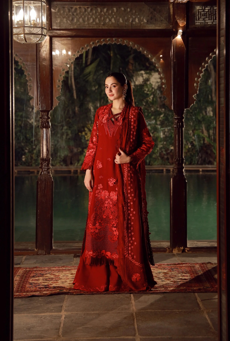 Riya - Winter Shawl Unstitched - Maryam Hussain