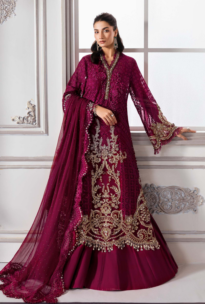 BD-3003 - Mbrodidered Unstitched Collection - Maria B
