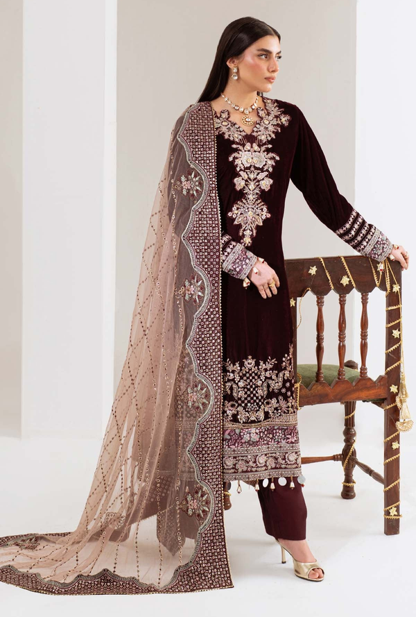 NW 110 - Maya Velvet Unstitched - Nureh