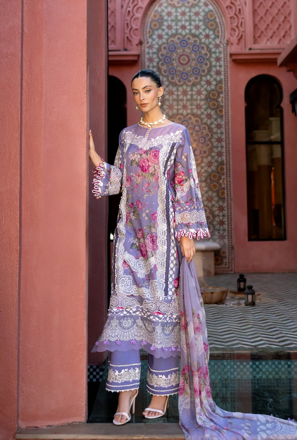 ETS - 02A Savannah - Signature Embroidered Lawn - Elaf Premium