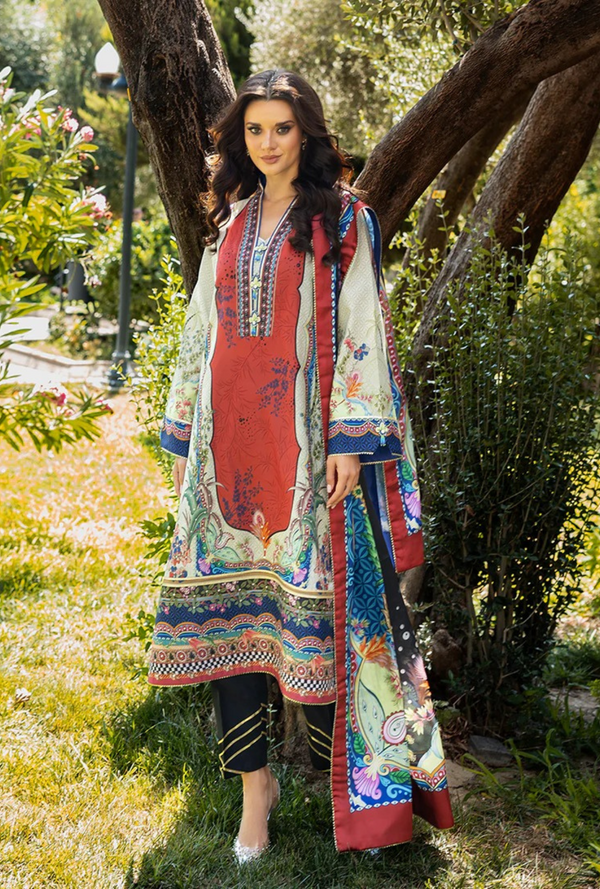 Ethereal Gleam - Nirvana Printed Silk - Mushq Hemline