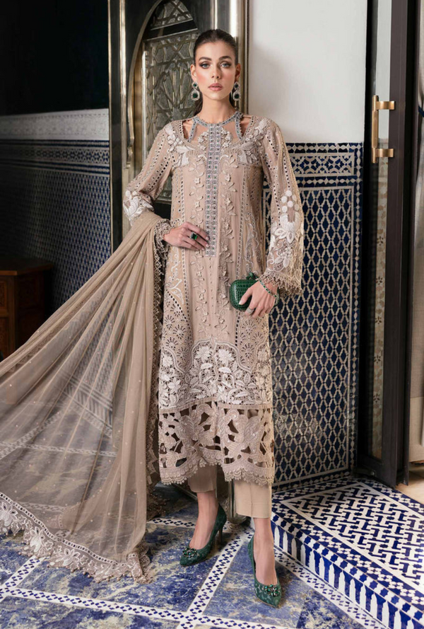 D-2502-A - Voyage a`Luxury Unstitched Lawn `25 - Maria.B