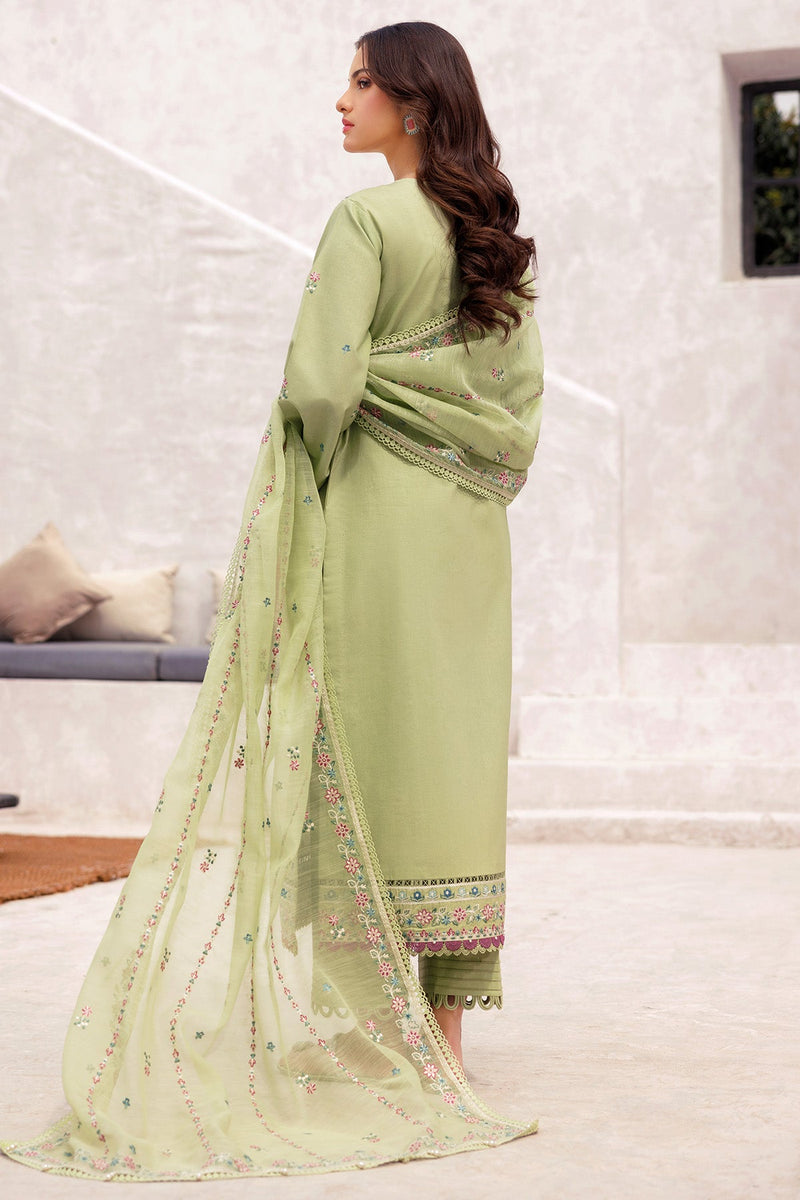 Tropical Orchid - Bahar Embroidered Lawn - Farasha