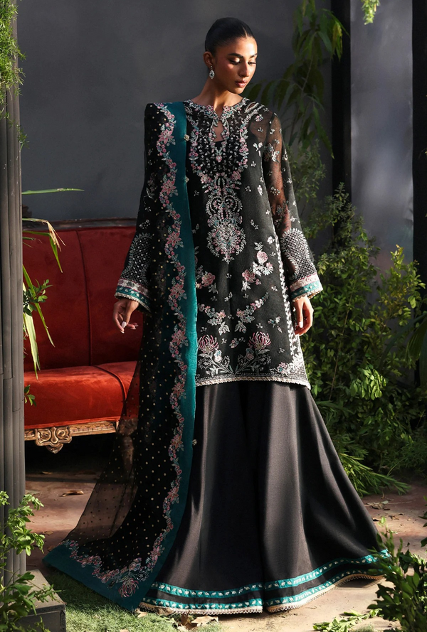 Larosea  - La Fuchsia Festive Unstitched - Afrozeh