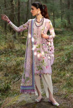 Elara (ZL25-02 A) - Neelum Unstitched Lawn`25 - Zaha