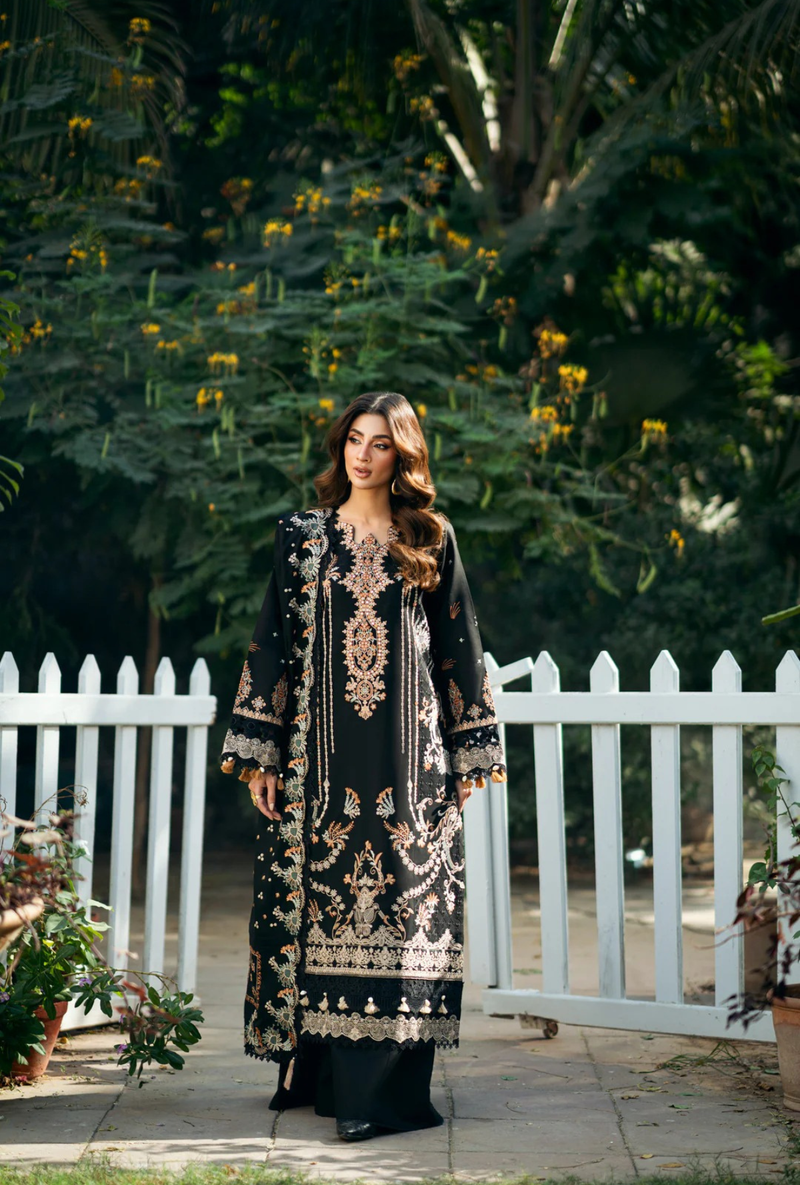 FNS - 2A - Serenity Embroidered & Pure Woolen Shawl - Florent