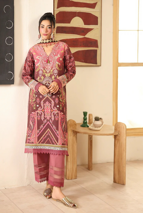 RNZ04A Humaina - Pareesa Printed Cambric - Roheenaz