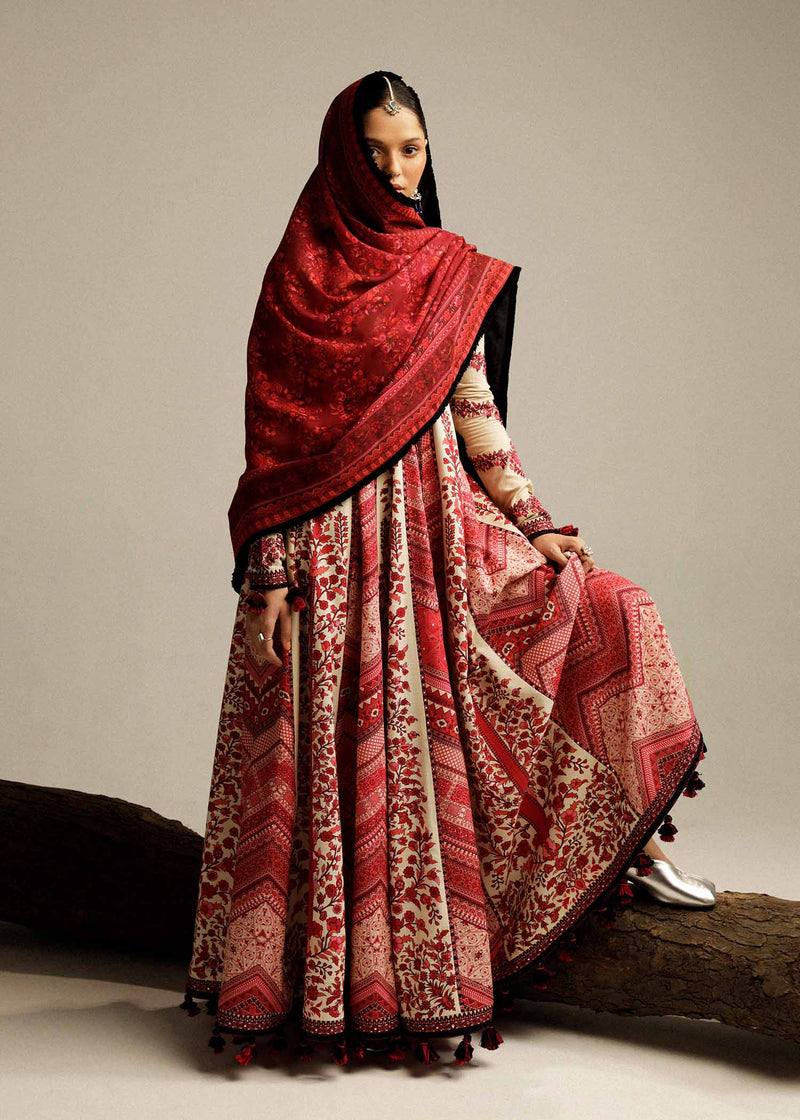 Hussain Rehar - Khaddar Shawl - Opaline