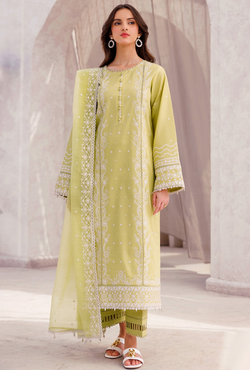 Ember Glow - Bahar Embroidered Lawn - Farasha