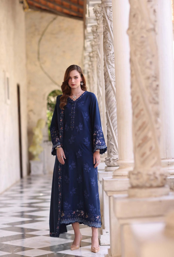 Sapphire - Noor Winter Pashmina Shawls - Noor by Saadia Asad
