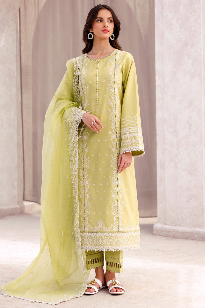 Ember Glow - Bahar Embroidered Lawn - Farasha