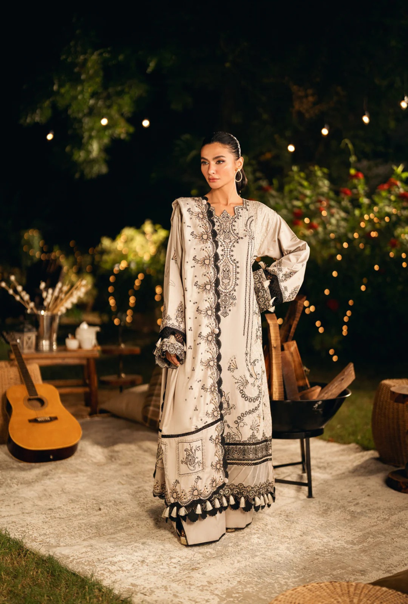 FNS - 2B - Serenity Embroidered & Pure Woolen Shawl - Florent